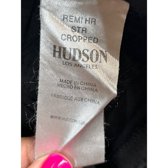 Hudson Pants Womens 27 Black Hi-Rise Straight Cropped NWT - Picture 5 of 10